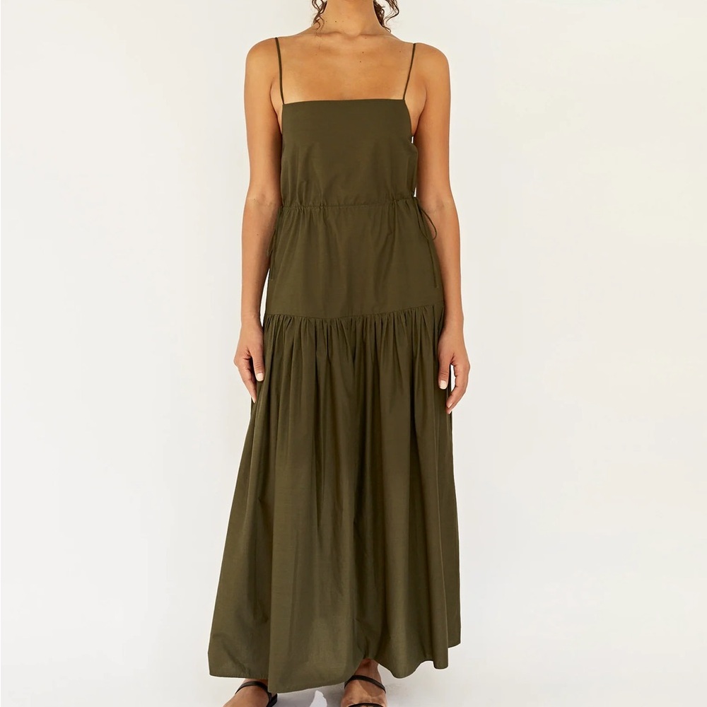 Marteau sundress khaki drop waist